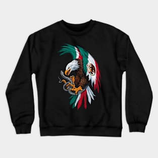 Mighty Mexican Eagle Emblem Crewneck Sweatshirt